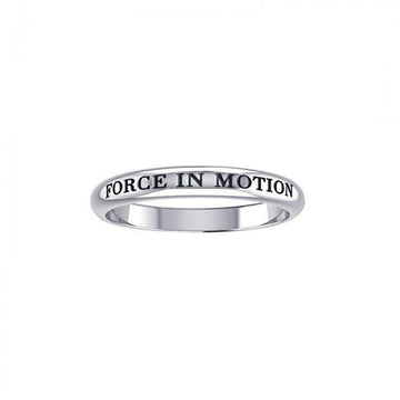 Force In Motion Silver Ring TRI430 - Jewelry
